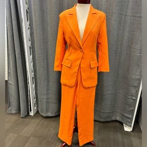 SHEIN Orange Pant Suit